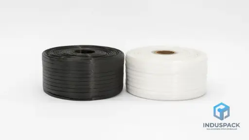 [FLEJE-PP] Fleje de Polipropileno (PP) Blanco y Negro | 13, 16 y 19 mm | Induspack Argentina